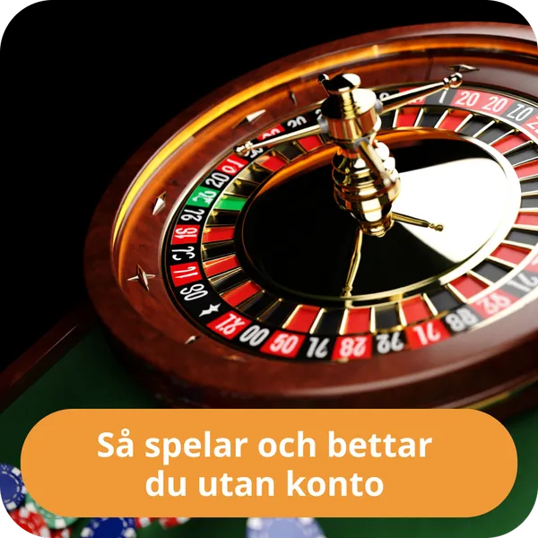 Så spelar och bettar du utan konto